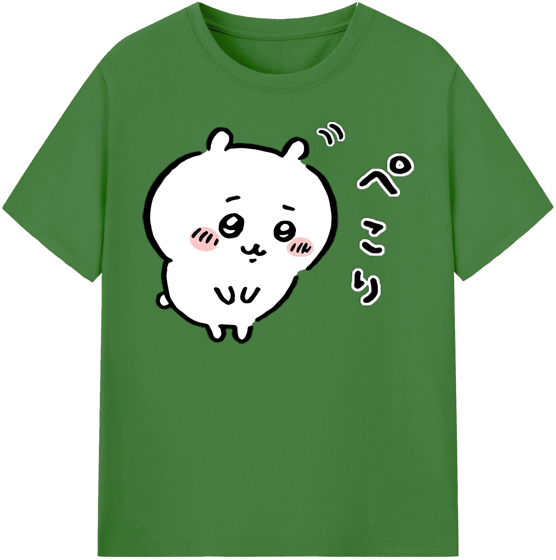 （画像用） ちいかわ ちいかわ Chii-kawa chiikawa レディースカジュアルプリントTシャツ（綿100％）